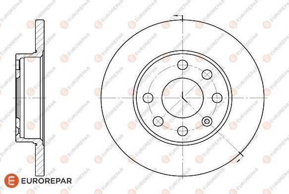 EUROREPAR 1618866980 - Гальмівний диск autocars.com.ua