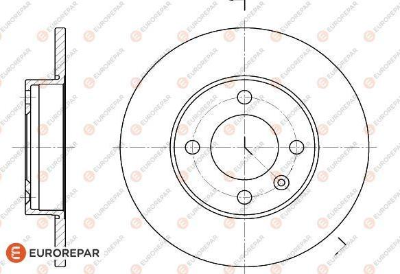 EUROREPAR 1618867180 - Гальмівний диск autocars.com.ua