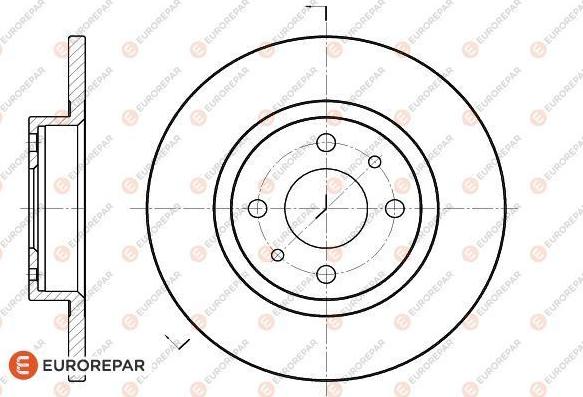 EUROREPAR 1618867380 - Тормозной диск avtokuzovplus.com.ua