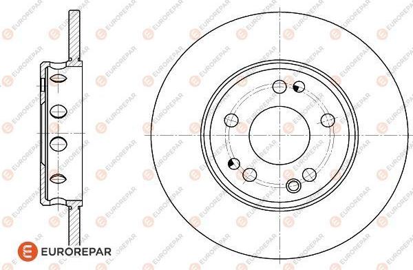 EUROREPAR 1618868180 - Тормозной диск avtokuzovplus.com.ua