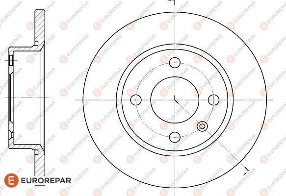 EUROREPAR 1618868480 - Гальмівний диск autocars.com.ua