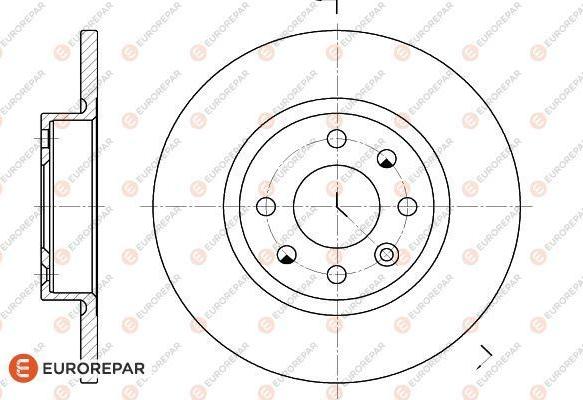 EUROREPAR 1618868680 - Тормозной диск avtokuzovplus.com.ua