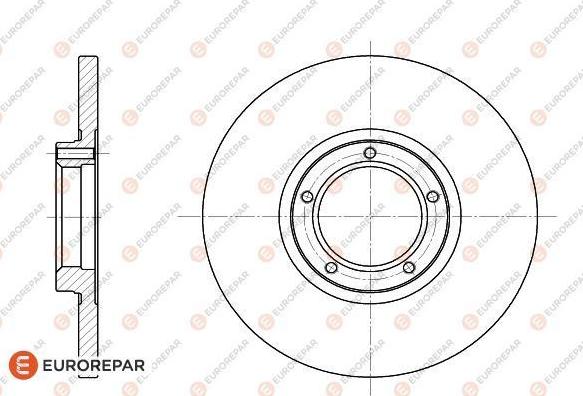 EUROREPAR 1618868980 - Гальмівний диск autocars.com.ua