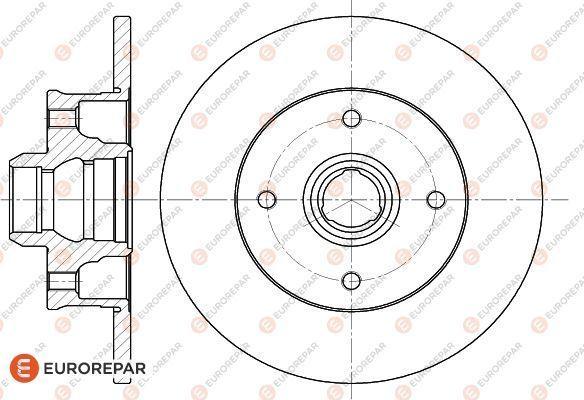 EUROREPAR 1618869180 - Гальмівний диск autocars.com.ua