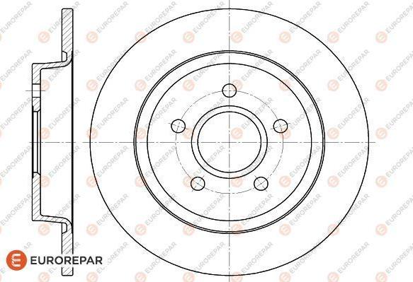 EUROREPAR 1618869780 - Гальмівний диск autocars.com.ua