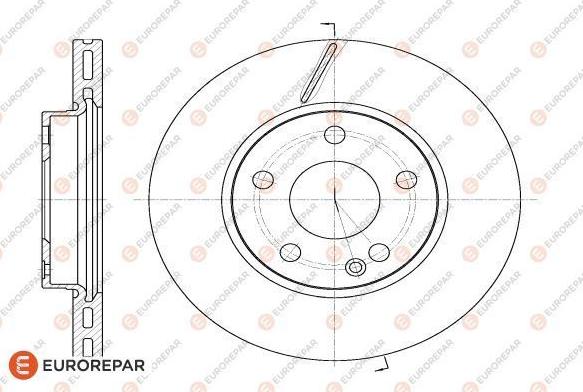 EUROREPAR 1618870380 - Тормозной диск avtokuzovplus.com.ua