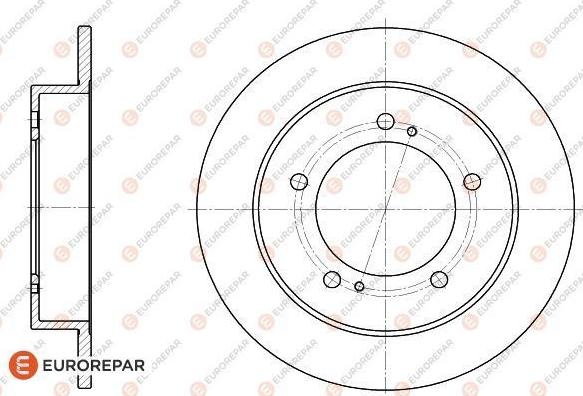 EUROREPAR 1618870680 - Гальмівний диск autocars.com.ua