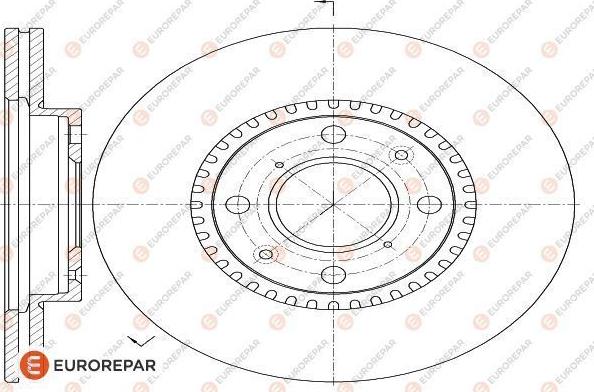 EUROREPAR 1618870780 - Тормозной диск avtokuzovplus.com.ua