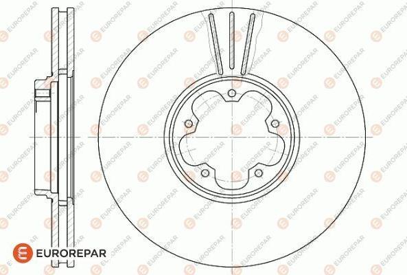 EUROREPAR 1618871580 - Гальмівний диск autocars.com.ua