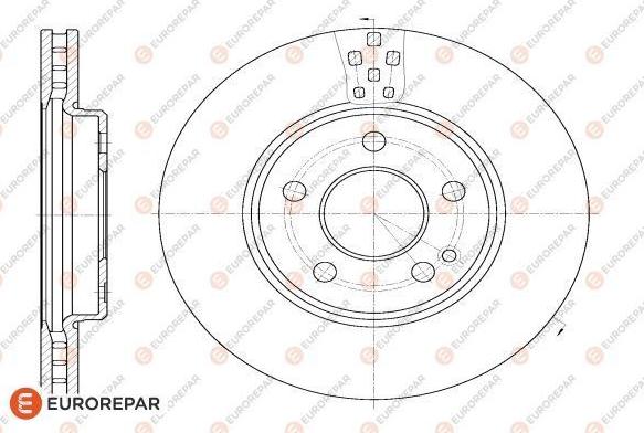 EUROREPAR 1618871780 - Тормозной диск avtokuzovplus.com.ua