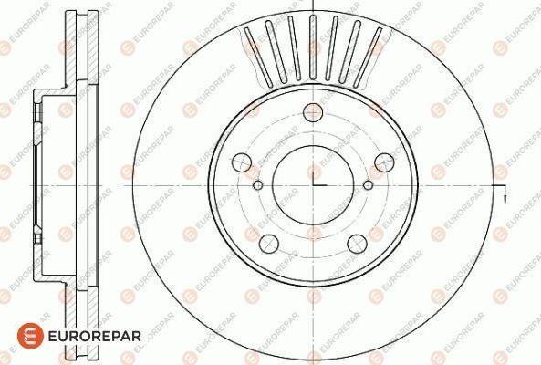 EUROREPAR 1618871880 - Тормозной диск avtokuzovplus.com.ua