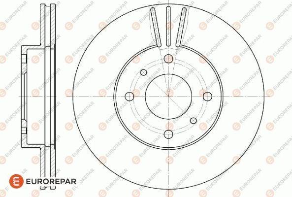 EUROREPAR 1618872280 - Тормозной диск avtokuzovplus.com.ua