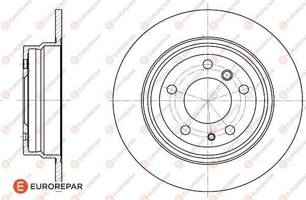 EUROREPAR 1618874380 - Гальмівний диск autocars.com.ua