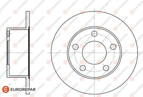 EUROREPAR 1618874680 - Тормозной диск avtokuzovplus.com.ua