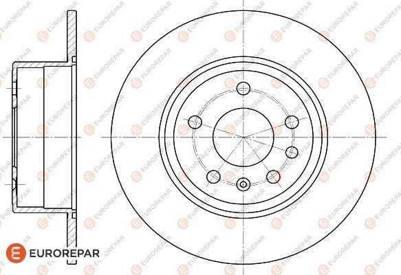 EUROREPAR 1618874980 - Тормозной диск avtokuzovplus.com.ua