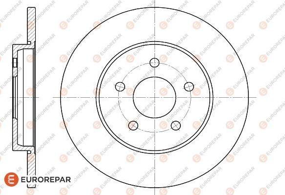 EUROREPAR 1618875380 - Гальмівний диск autocars.com.ua