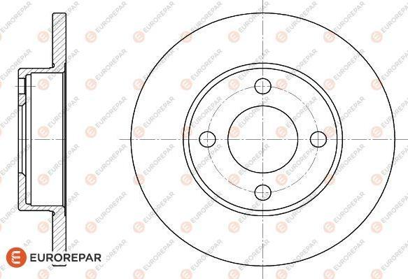 EUROREPAR 1618875680 - Тормозной диск avtokuzovplus.com.ua