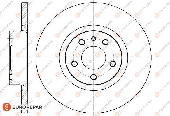 EUROREPAR 1618876380 - Гальмівний диск autocars.com.ua