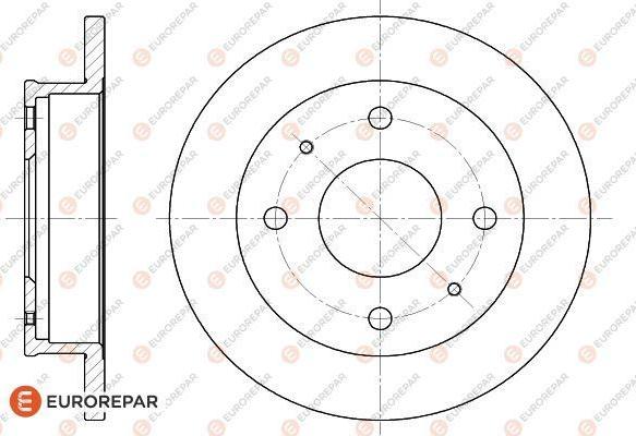 EUROREPAR 1618876580 - Тормозной диск avtokuzovplus.com.ua