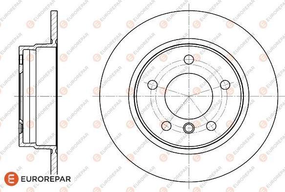 EUROREPAR 1618877480 - Гальмівний диск autocars.com.ua