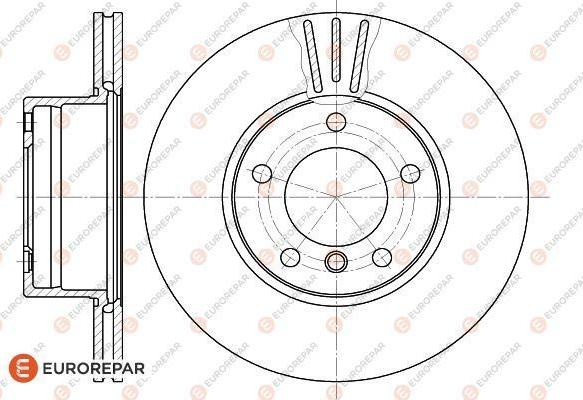 EUROREPAR 1618877680 - Гальмівний диск autocars.com.ua