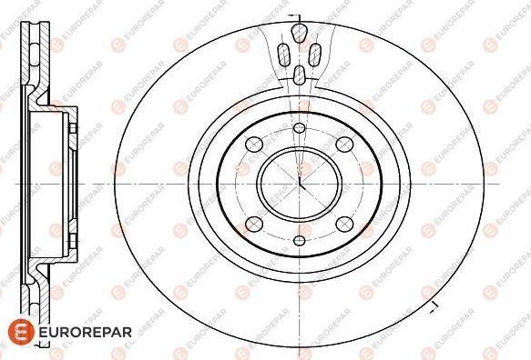 EUROREPAR 1618877980 - Гальмівний диск autocars.com.ua