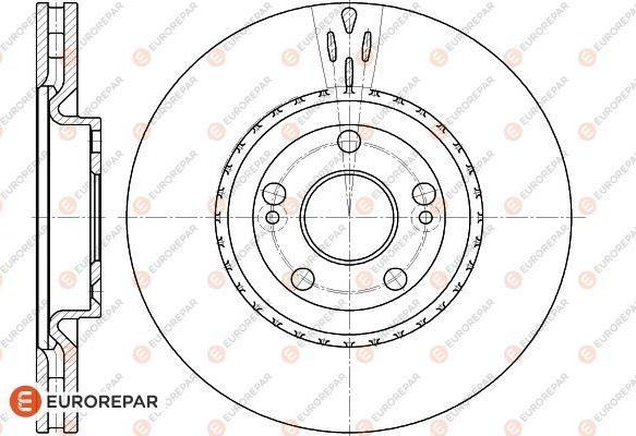 EUROREPAR 1618878180 - Гальмівний диск autocars.com.ua