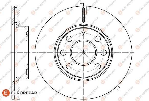 EUROREPAR 1618879480 - Гальмівний диск autocars.com.ua