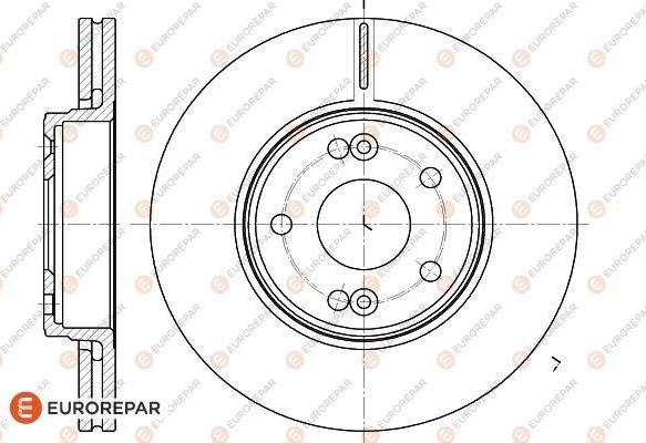 EUROREPAR 1618879580 - Гальмівний диск autocars.com.ua