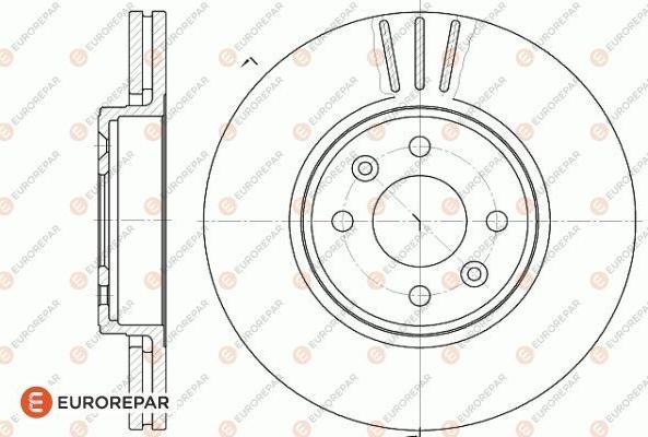 EUROREPAR 1618880480 - Тормозной диск avtokuzovplus.com.ua