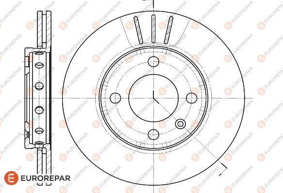 EUROREPAR 1618880880 - Тормозной диск avtokuzovplus.com.ua