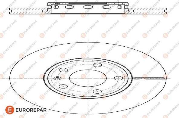 EUROREPAR 1618880980 - Тормозной диск avtokuzovplus.com.ua