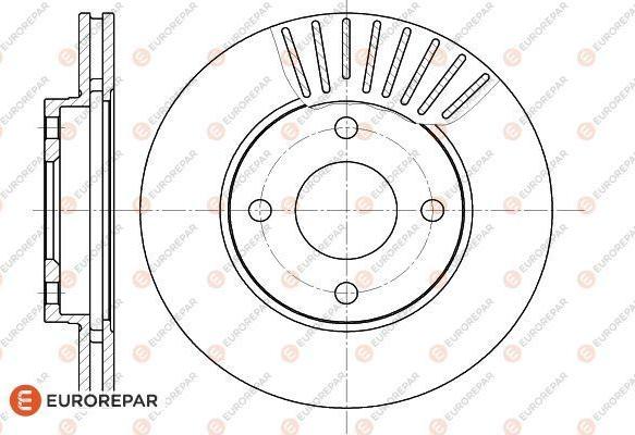 EUROREPAR 1618881080 - Гальмівний диск autocars.com.ua