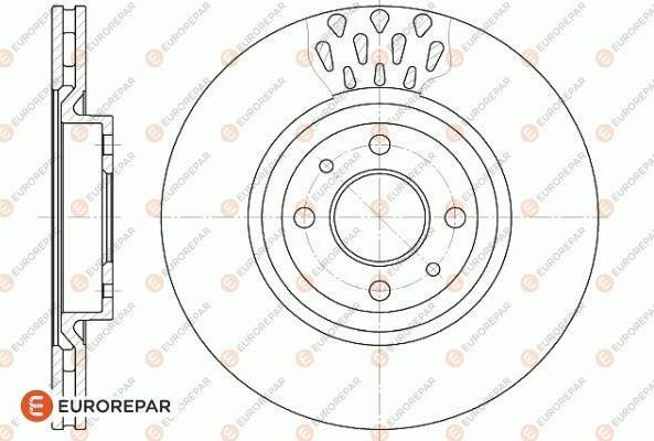 EUROREPAR 1618881680 - Гальмівний диск autocars.com.ua