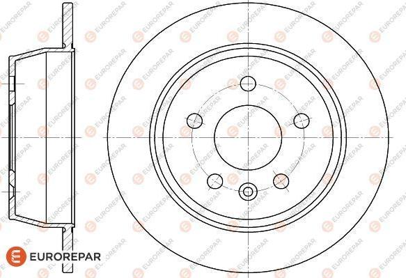 EUROREPAR 1618881880 - Гальмівний диск autocars.com.ua