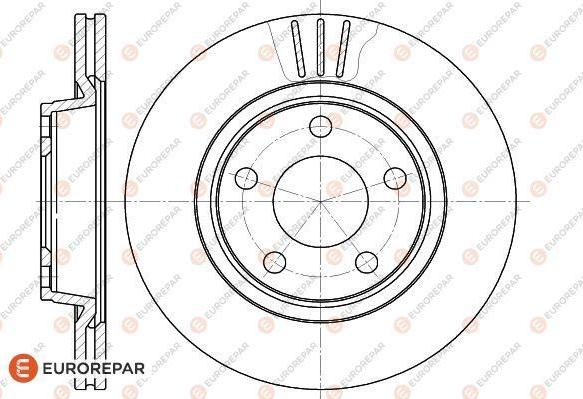 EUROREPAR 1618882180 - Тормозной диск autodnr.net