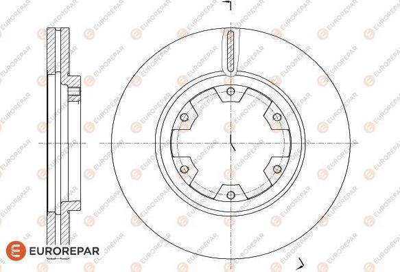 EUROREPAR 1618884480 - Тормозной диск avtokuzovplus.com.ua