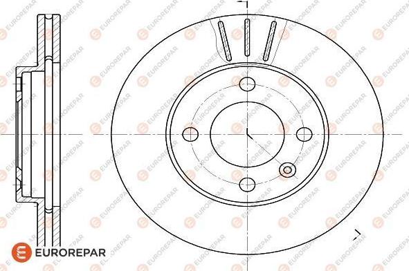 EUROREPAR 1618884580 - Тормозной диск avtokuzovplus.com.ua