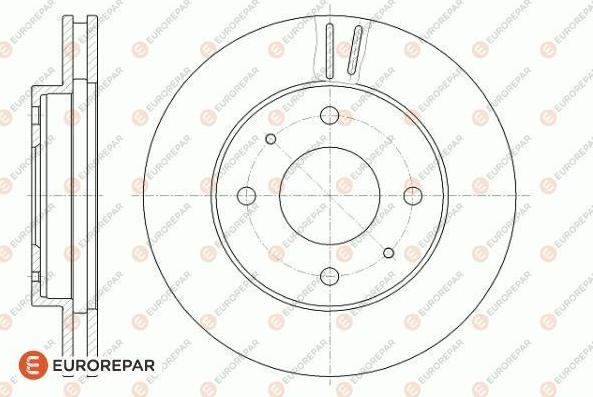 EUROREPAR 1618885380 - Гальмівний диск autocars.com.ua