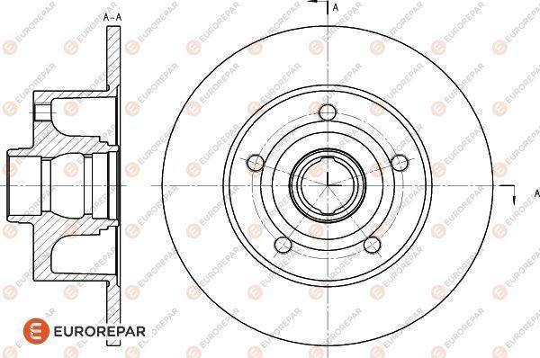 EUROREPAR 1618885780 - Тормозной диск avtokuzovplus.com.ua