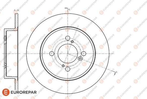 EUROREPAR 1618886380 - Тормозной диск autodnr.net