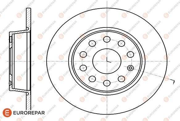 EUROREPAR 1618886780 - Гальмівний диск autocars.com.ua