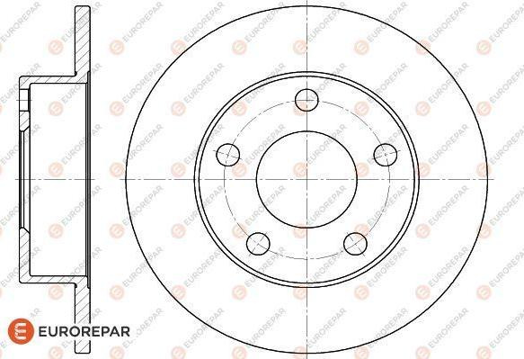 EUROREPAR 1618887280 - Тормозной диск avtokuzovplus.com.ua