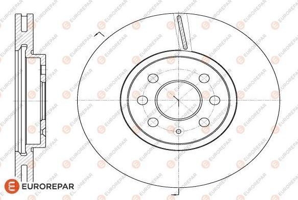 EUROREPAR 1618887380 - Гальмівний диск autocars.com.ua