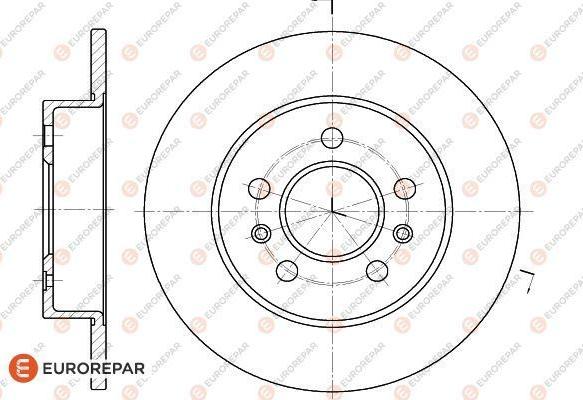 EUROREPAR 1618888280 - Гальмівний диск autocars.com.ua