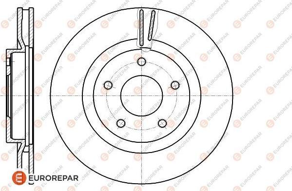 EUROREPAR 1618889580 - Гальмівний диск autocars.com.ua