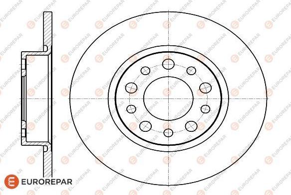 Japanparts DP-912 - Гальмівний диск autocars.com.ua