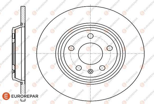 EUROREPAR 1622805980 - Тормозной диск avtokuzovplus.com.ua