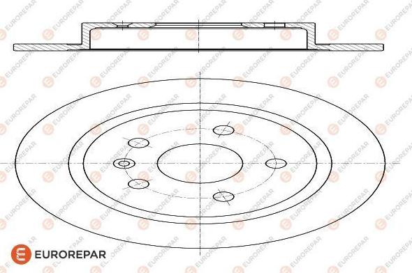 EUROREPAR 1622806080 - Тормозной диск autodnr.net