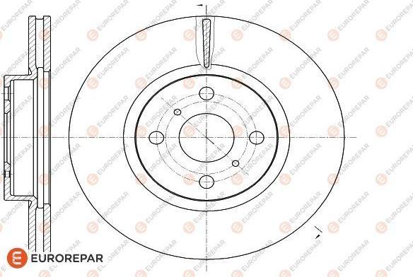 EUROREPAR 1622807080 - Тормозной диск avtokuzovplus.com.ua